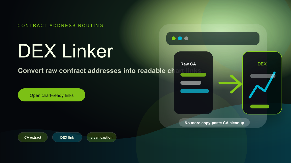 AlphaGardeners: Extract CAs Into DEXScreener Links
