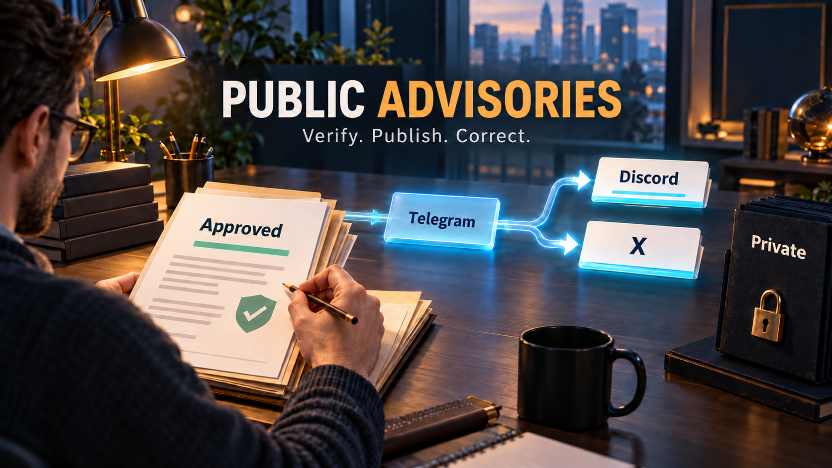 Public Telegram Security Advisories to Discord and X