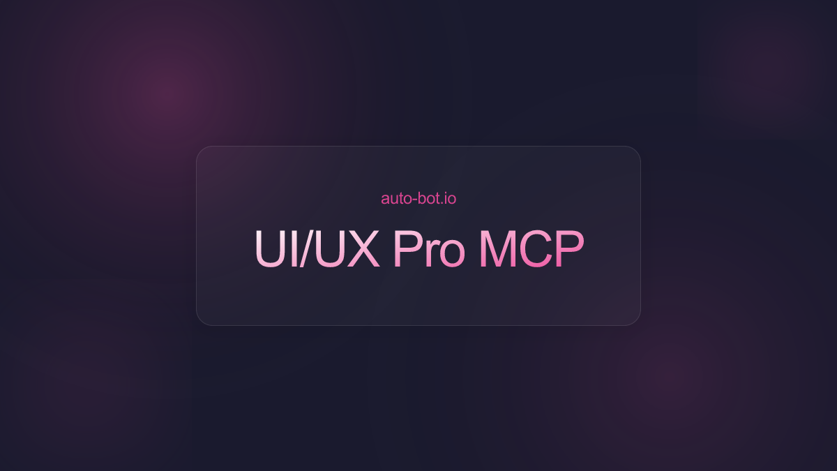 Design Intelligence for AI: How UI/UX Pro MCP Transforms Development